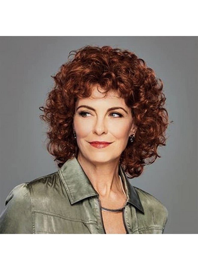 Swiking Brown Curly Short Wig For White Women Natural Looking Party Cosplay Daily Synthetic Full Wigs For Women - Image 1