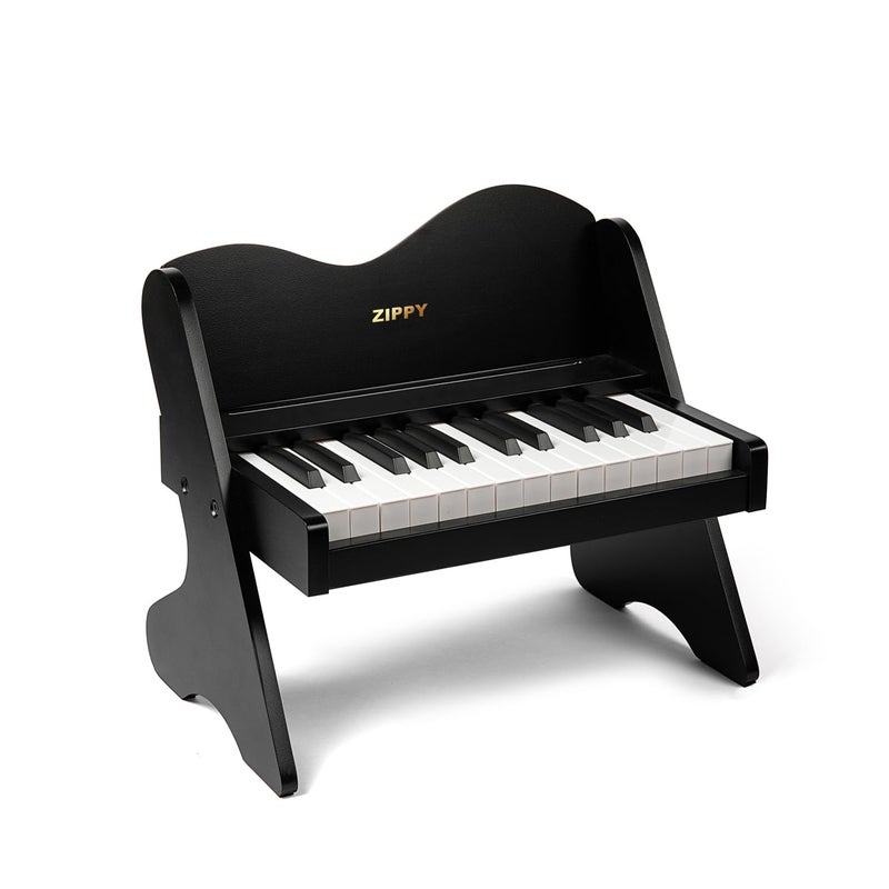 ZIPPY Kids Piano Keyboard 25 Keys Digital Piano for Kids Volume Adjustable Mini Music Educational Instrument Toy Wood Toy for Toddlers Girls Boys Black - Image 3