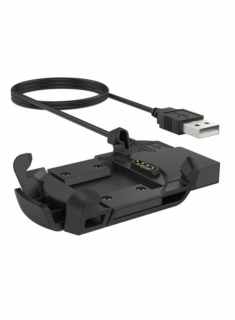 Smartwatch Charger for Garmin Fenix 3, 3 Sapphire, HR, Quatix Tactix Bravo, D2 Bravo Smartwatch, USB Charging Cable Clip 3.3ft 100cm, Fitness Tracker Accessories - Image 1