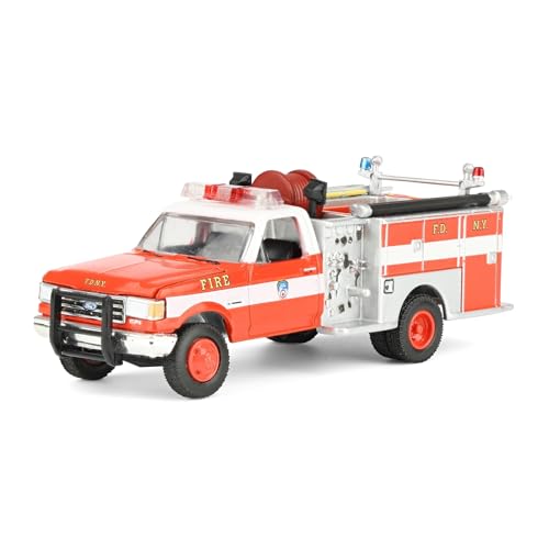 Greenlight 164 1987 Ford F350 Mini Pumper Fire Truck FDNY 160th Anniversary Hobby Exclusive 30550 - Image 1