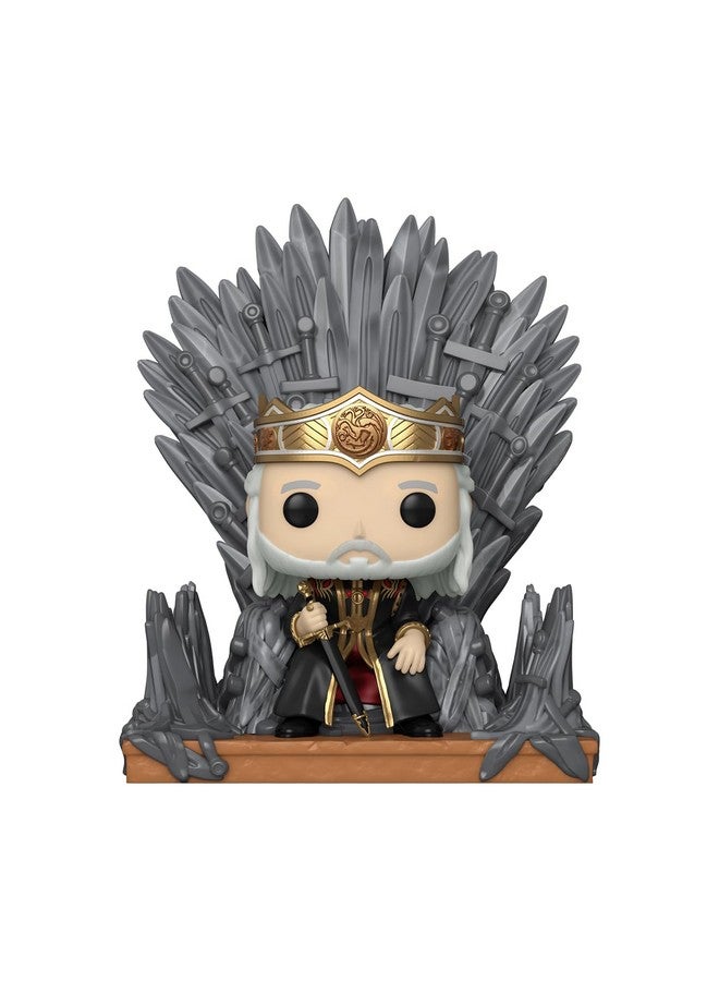 Funko فنكو بوب! ديلوكس: بيت التنين - الملك فيسيريس تارغارين على العرش - تمثال فينيل قابل للجمع - فكرة هدية - منتجات رسمية - للأطفال والكبار - لمحبي التلفاز - تمثال لجمع المتعلقات - Image 2