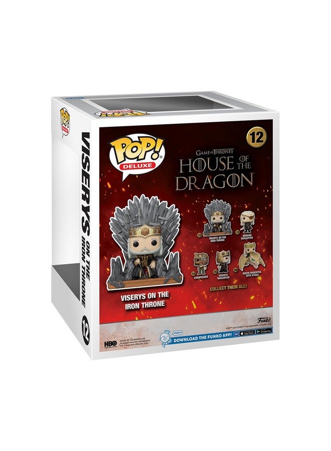 Funko فنكو بوب! ديلوكس: بيت التنين - الملك فيسيريس تارغارين على العرش - تمثال فينيل قابل للجمع - فكرة هدية - منتجات رسمية - للأطفال والكبار - لمحبي التلفاز - تمثال لجمع المتعلقات - Image 3
