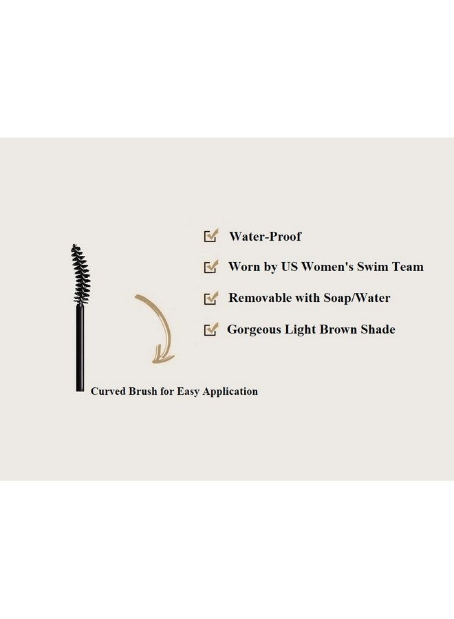 JUST FOR REDHEADS Spice Supreme Waterproof Mascara Designed For Redheads, Lengthens And Adds Volume, Great For Blondes, Smudgeproof, Cruelty Free, Evenly Coats, Warm Cinnamon Tint Made In The Usa - Image 3