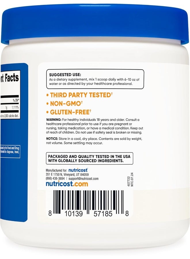 Nutricost Pure Ascorbic Acid Powder (Vitamin C) 1LB - Image 4