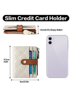 FALAN MULE Small Wallets For Women Rfid Blocking Slim Bifold Leather Womens Wallet With Zipper Coin Purse  - Image 3