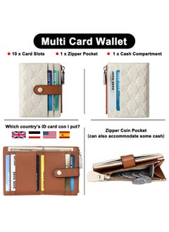 FALAN MULE Small Wallets For Women Rfid Blocking Slim Bifold Leather Womens Wallet With Zipper Coin Purse  - Image 4