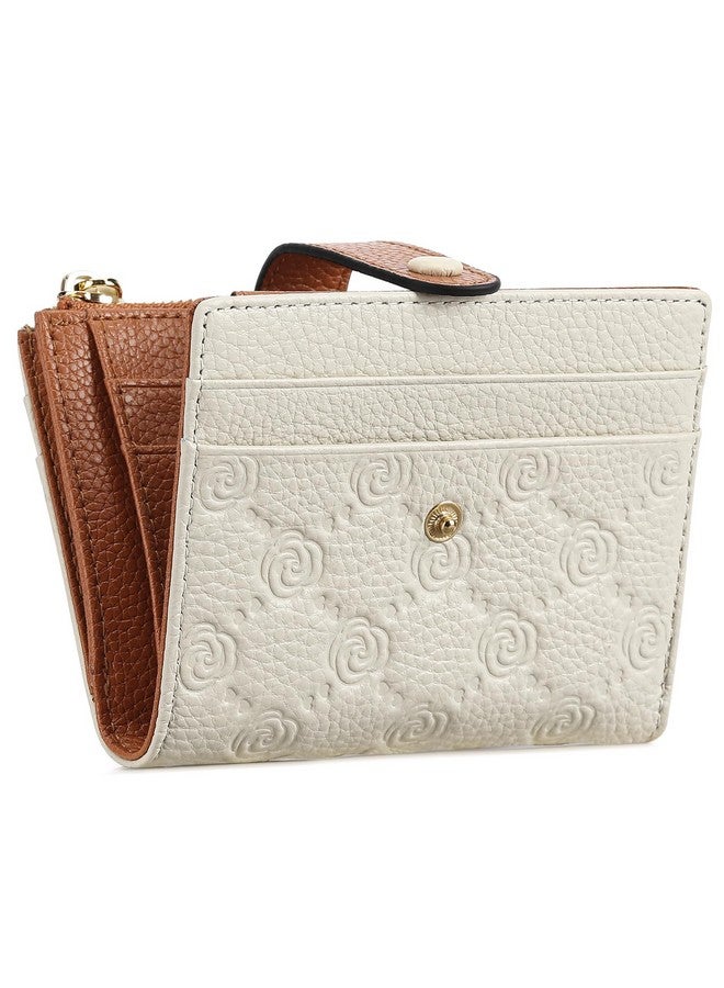 Small Wallets For Women Rfid Blocking Slim Bifold Leather Womens Wallet With Zipper Coin Purse
