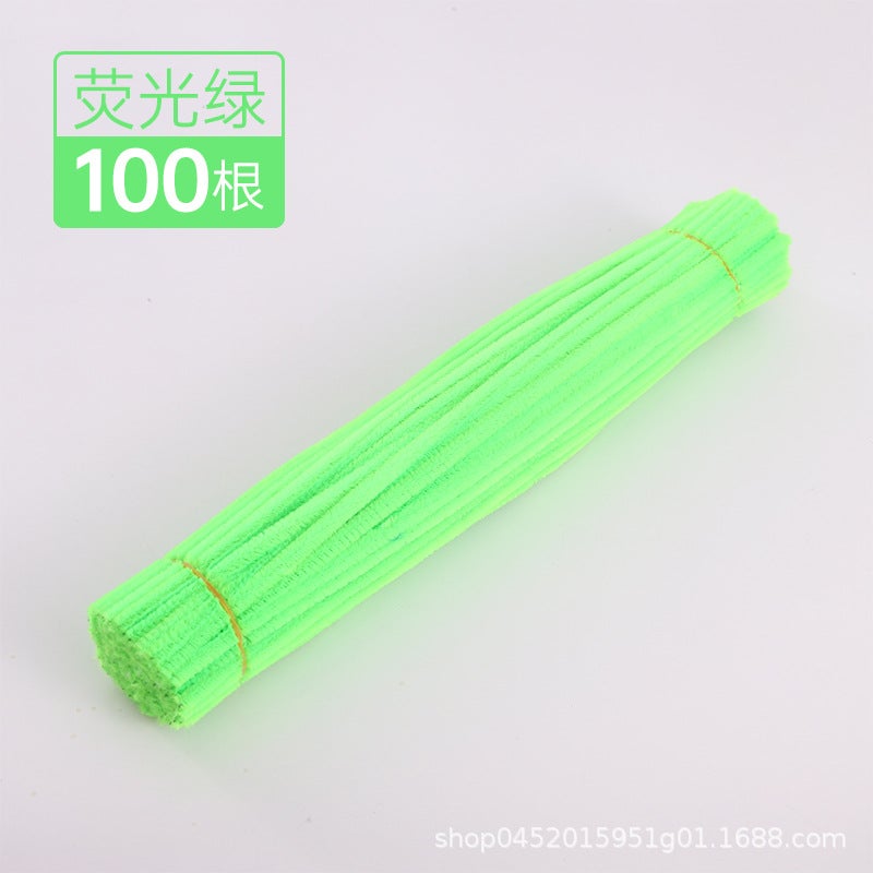 [] Macaron Wool Root Twist Bar Bouquet Handmade Diy Material Bag Encryption Color Wool - Image 1