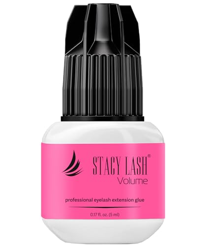 Volume Eyelash Extension Glue Stacy Lash 017floz5ml34 Sec Drying TimeRetention 6 WeeksBlack AdhesiveProfessional SuppliesPegamento de Pestaas