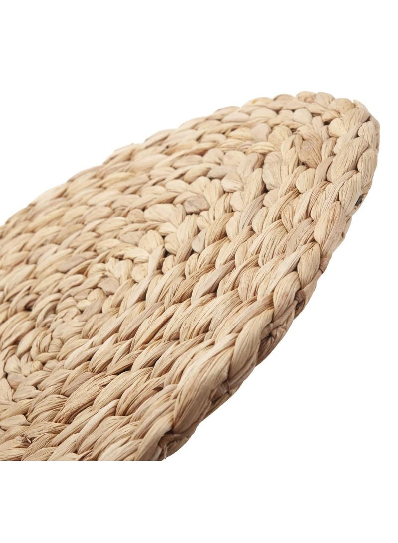 Bukela Rattan Tablemats, 4Pcs 30cm Round Natural Water Hyacinth Woven Placemats, Heat Resistant Non-slip Wicker Placemats Rattan Chargers for for Table, Coasters, Pots, Pans & Teapots in Kitchen - Image 5