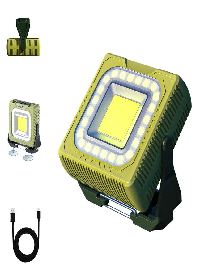WARSUN Rechargeable Camping Lantern 1000 Lumens, Portable LED Work Light with Magnetic Base & 360° Hook, 4 Color Temperatures, Red Warning Mode for Camping Hiking Emergency - Image 1