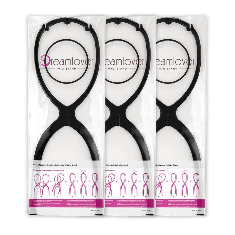 Dreamlover Wig Stand, Tall Wig Stand Long, 3 Pack - Image 2