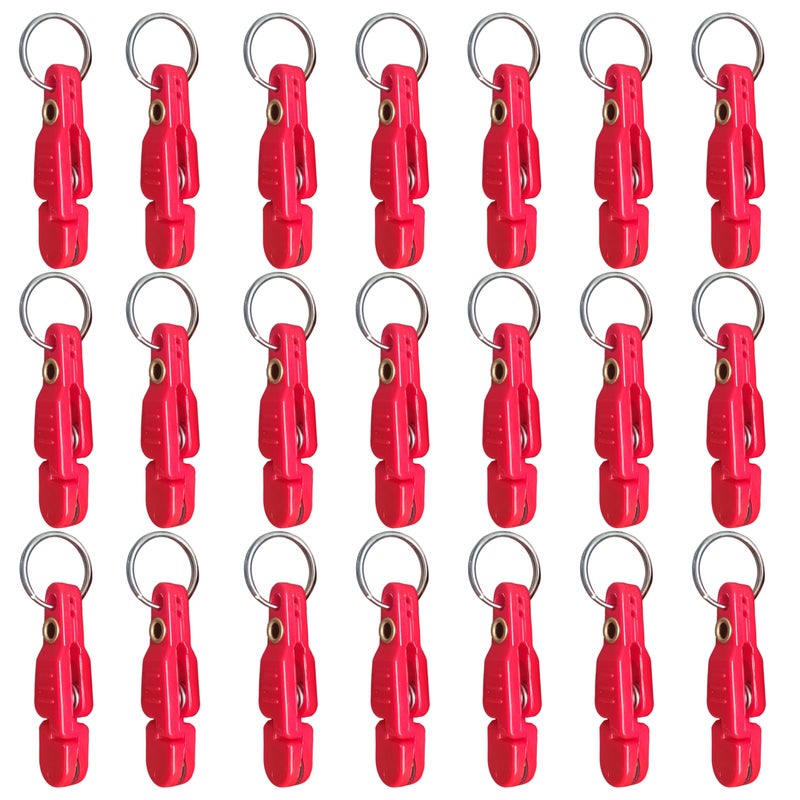 FUNORNAM 21Pcs Heavy Tension Snap Release Clips for Weight Planer Board Kites Downrigger Trolling Fishing