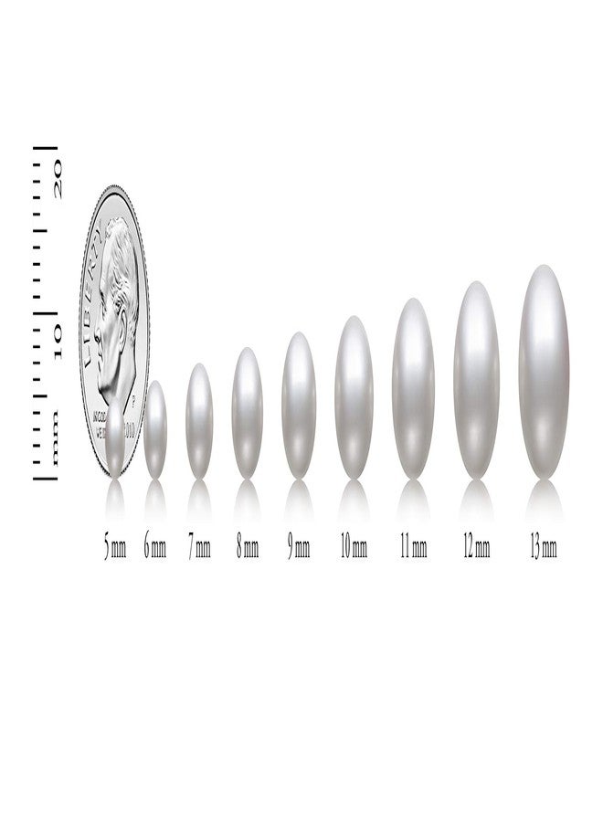 Belacqua Natural Round Cultured Freshwater Real Pearl Necklace in 10K Yellow Gold, 6.0-7.0mm AAA Quality Pearls, 18 Inches Length, Fishhook Clasp, Jewelry for Women, Gift Box Included - Image 3