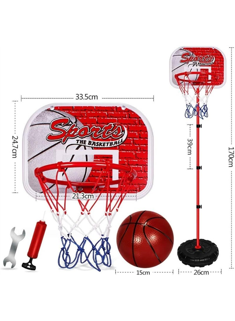 Kids Adjustable Basketball Hoop – Indoor/Outdoor Stand with Ball, Easy Setup - Image 4