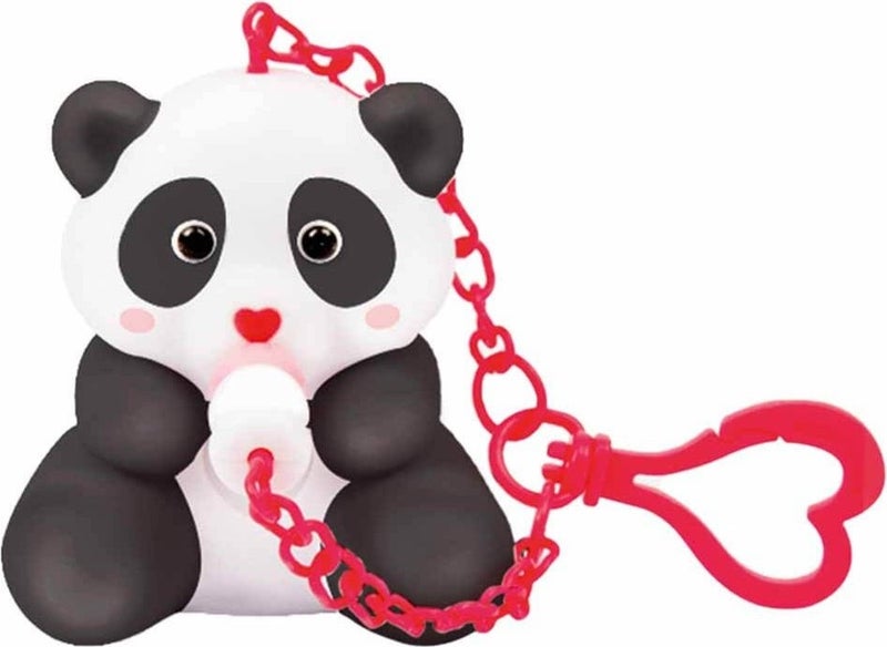 Coccolotti Interactive Sound and Light Cute Pandas Keychain & Bag Accessory - Black Panda