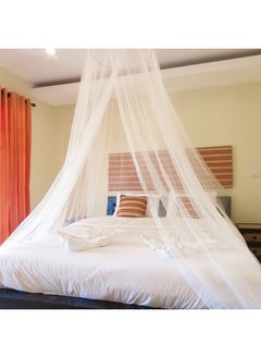 Generic Universal King Size Bed Mosquito Mesh Net With Storage Bag Polyester White 30x4x27centimeter  - Image 4