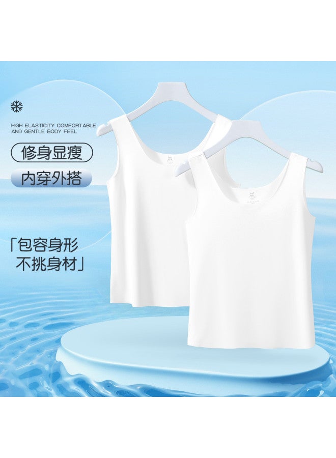 MIIOW 2-Pack Women'S Sleeveless Vests, Smooth And Soft, Contour-Cut For Layering Or Outer Wear - Image 5