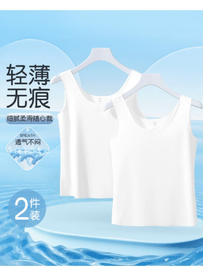 MIIOW 2-Pack Women'S Sleeveless Vests, Smooth And Soft, Contour-Cut For Layering Or Outer Wear - Image 1