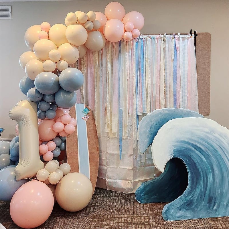 Mluchee Number Balloons 1, 40 Inch One Balloons for 1st Birthday Girl Boy 1 11 21 Party Decorations Baby Shower Photo Shoot, Cream White 1 Balloon - Image 4
