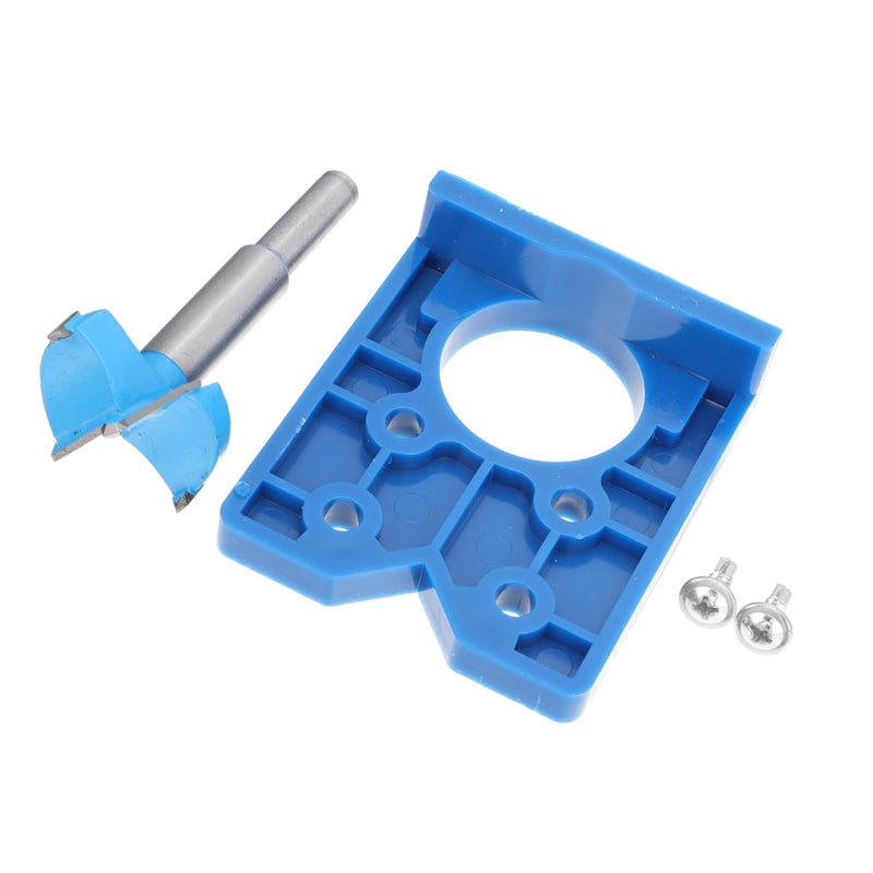 2 Pcs Hinge Positioning Tool Adjustable Cabinet Door Template Precision Borehole Guide - Image 2