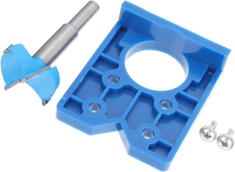 2 Pcs Hinge Positioning Tool Adjustable Cabinet Door Template Precision Borehole Guide - Image 1