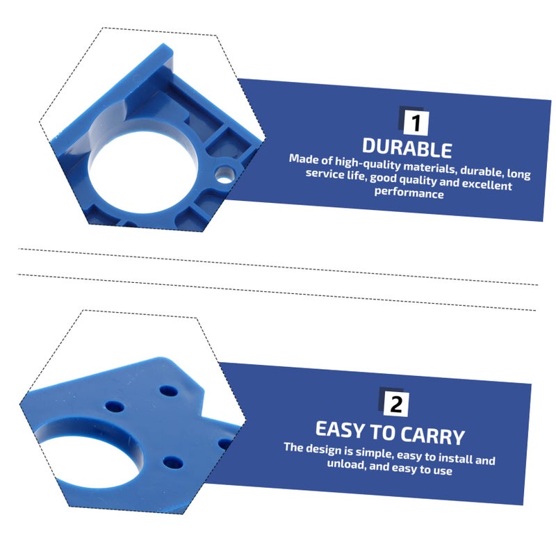 2 Pcs Hinge Positioning Tool Adjustable Cabinet Door Template Precision Borehole Guide - Image 4