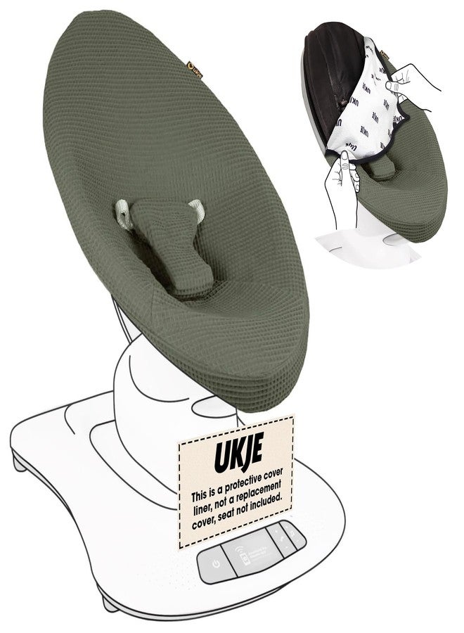 UKJE Liner Baby Rocker Cover, Compatible with 4moms MamaRoo 4 Old Model Before 2022, Baby Swing Cover, Bouncer Cover, Cover Swing Bouncer, Green - Image 1