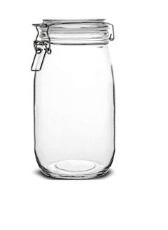 Generic Glass Jars with Airtight Lids and Leakproof Rubber Gasket, Wide Mouth Mason Jars with Hinged Lids for Kitchen Canisters, Glass Storage Containers  - Image 1