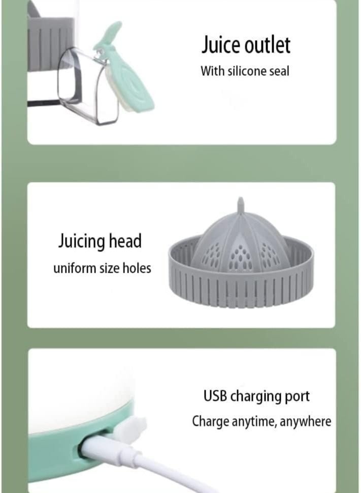 ELTRAZONE Multifunctional Electric Juicer, Portable Home Juicer, Juice Residue Separation Juicer Juicer, with Silicone Seal Ring, Even Size Holes - Image 4