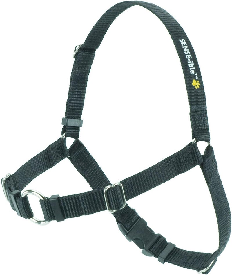 SofTouch Sense-Ation No-Pull Dog Harness - Black, Medium Size