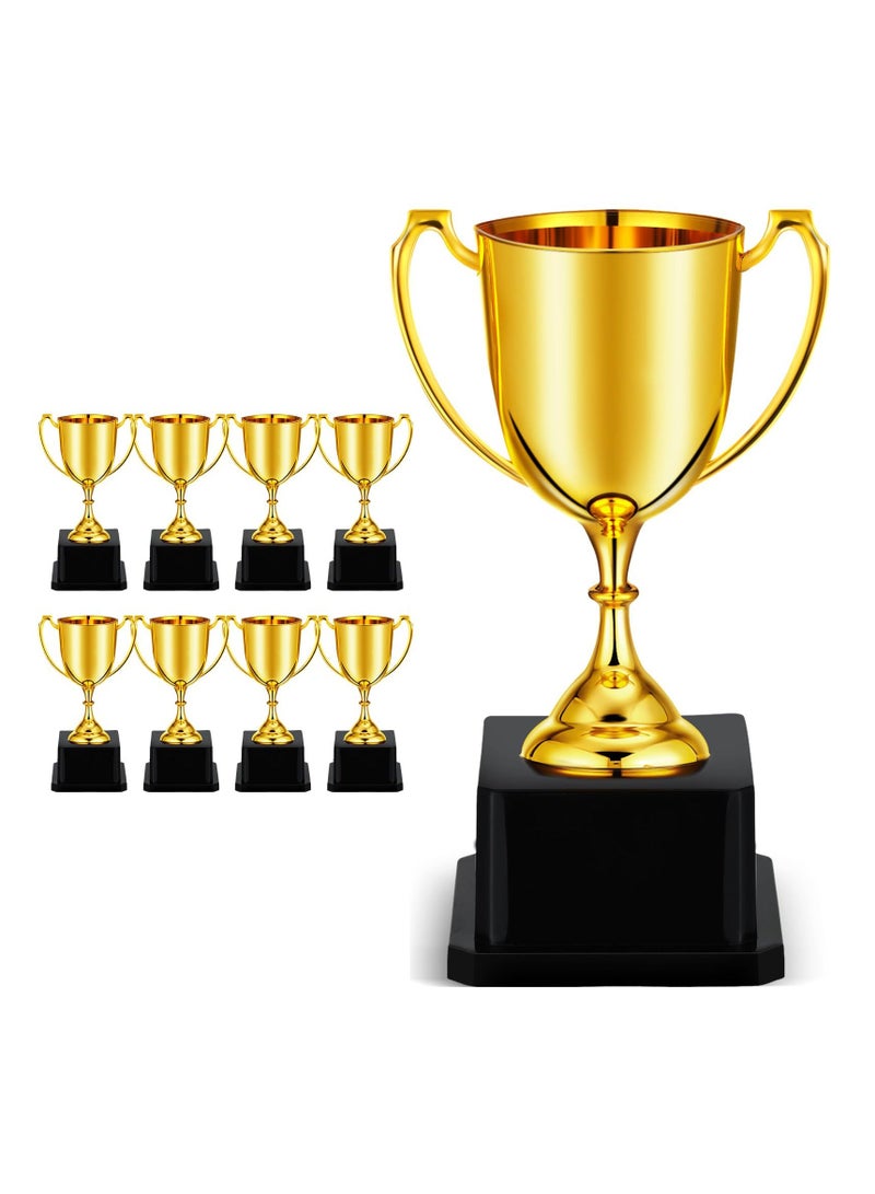 7 Inch Gold Trophies for Kids, 8 Pcs Trophy Award - Plastic Football Awards and Trophies Cup - Funny Trophy for Brings Joy and Recognition Party