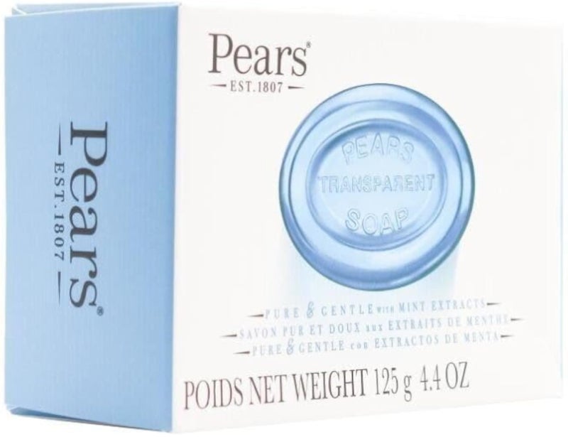 Pears Pure and Gentle Soap Bar with Mint Extracts 125 g