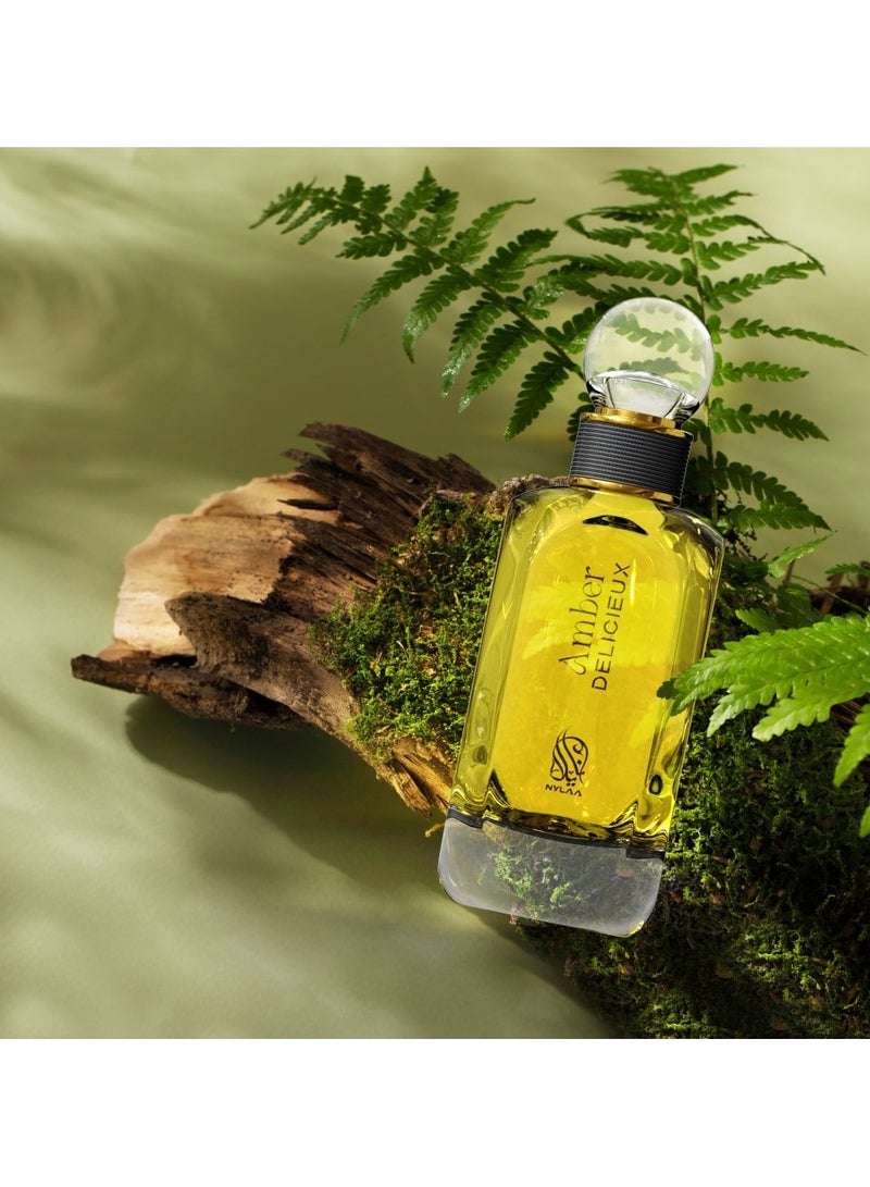 NYLAA Amber Deliceux Eau De Parfum For Men - 100 ML - Image 3