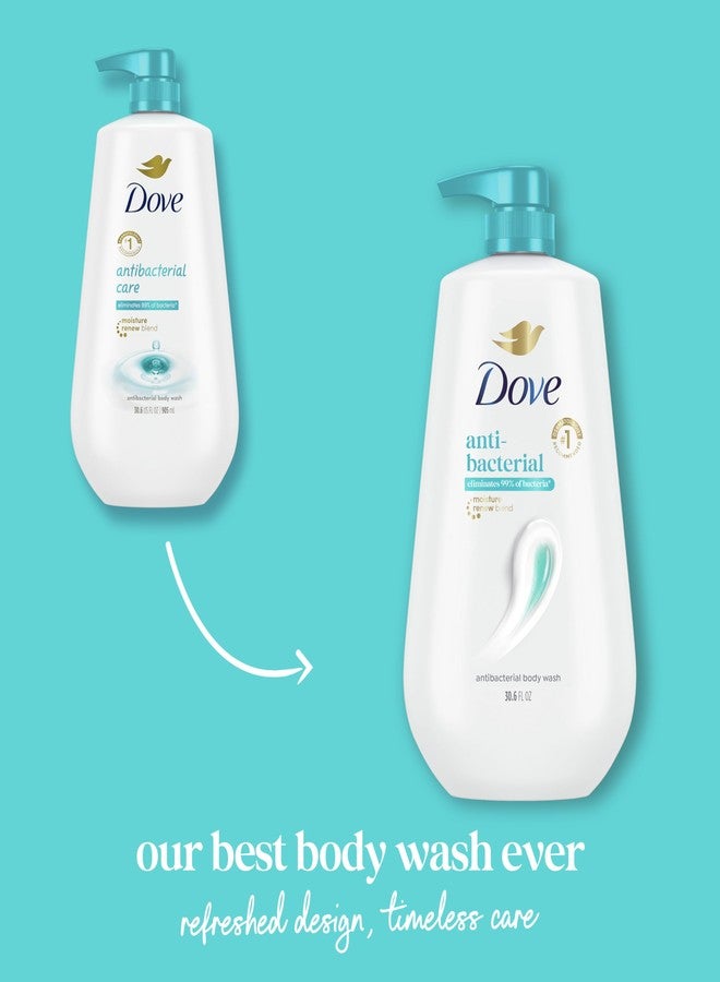 Dove Body Wash with Pump Antibacterial For All Skin Types Protects from Dryness 30.6 oz - Image 3