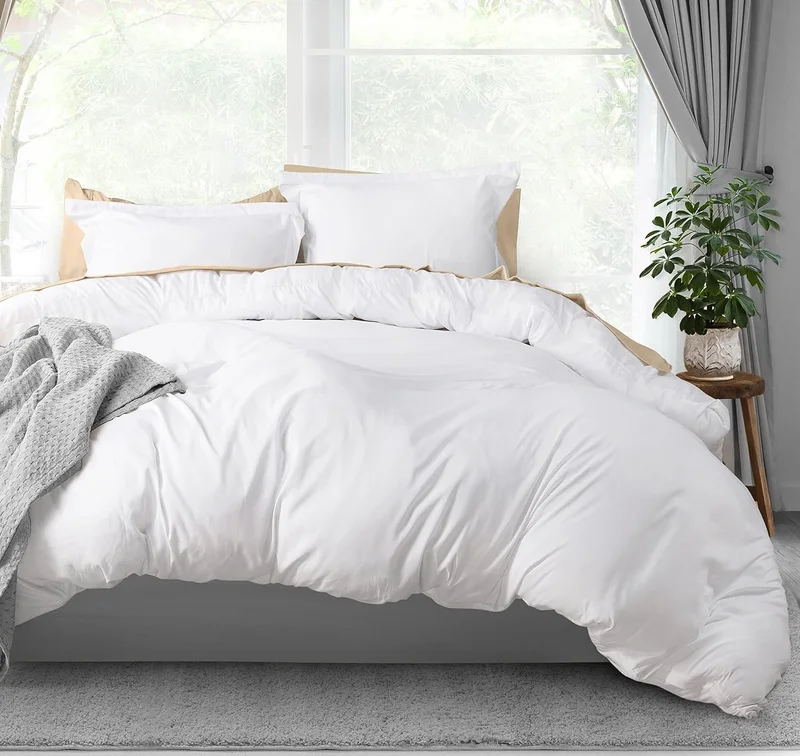 كاكا 63 Thread 100% Cotton Single Hotel Duvet Cover Set