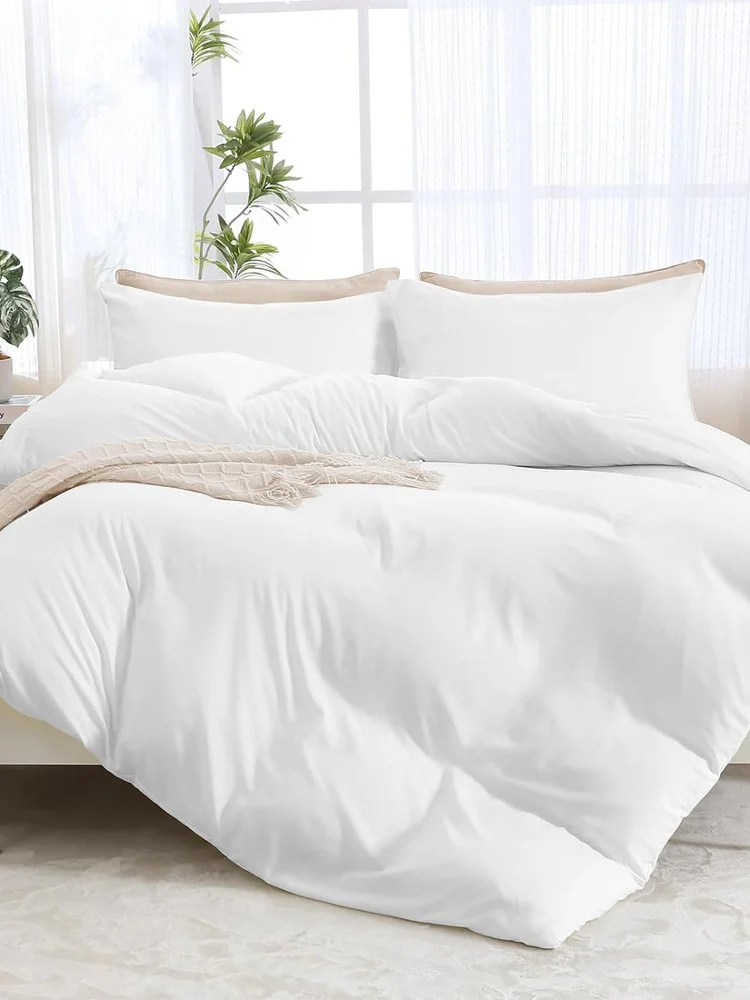 كاكا 63 Thread 100% Cotton Single Hotel Duvet Cover Set