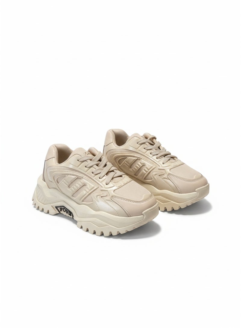 Vbranda Fashion Sneaker For Women L-842-BEIGE - Image 2