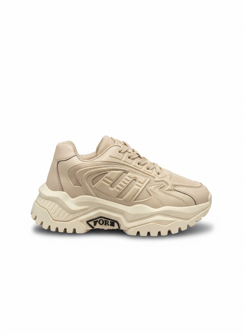 Vbranda Fashion Sneaker For Women L-842-BEIGE - Image 3