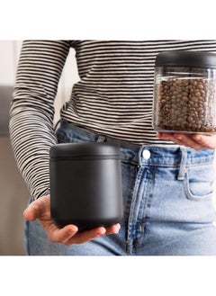 Atmos Vacuum Canister for Coffee  Food Storage - Airtight Sealed Container, Matte Black, Medium Coffee Bean Storage, 0.7 Litre Jar - pzsku/Z59E8B66B047956BA8794Z/45/_/1722071689/b30cfad6-f7b7-455e-8391-217bb8e44231