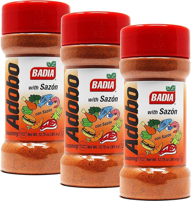 Badia Adobo with Sazon (Adobo con Sazon) All Purpose Seasoning, 12.75 oz - Flavorful Latin Blend for Meats, Rice & Everyday Cooking - Image 1