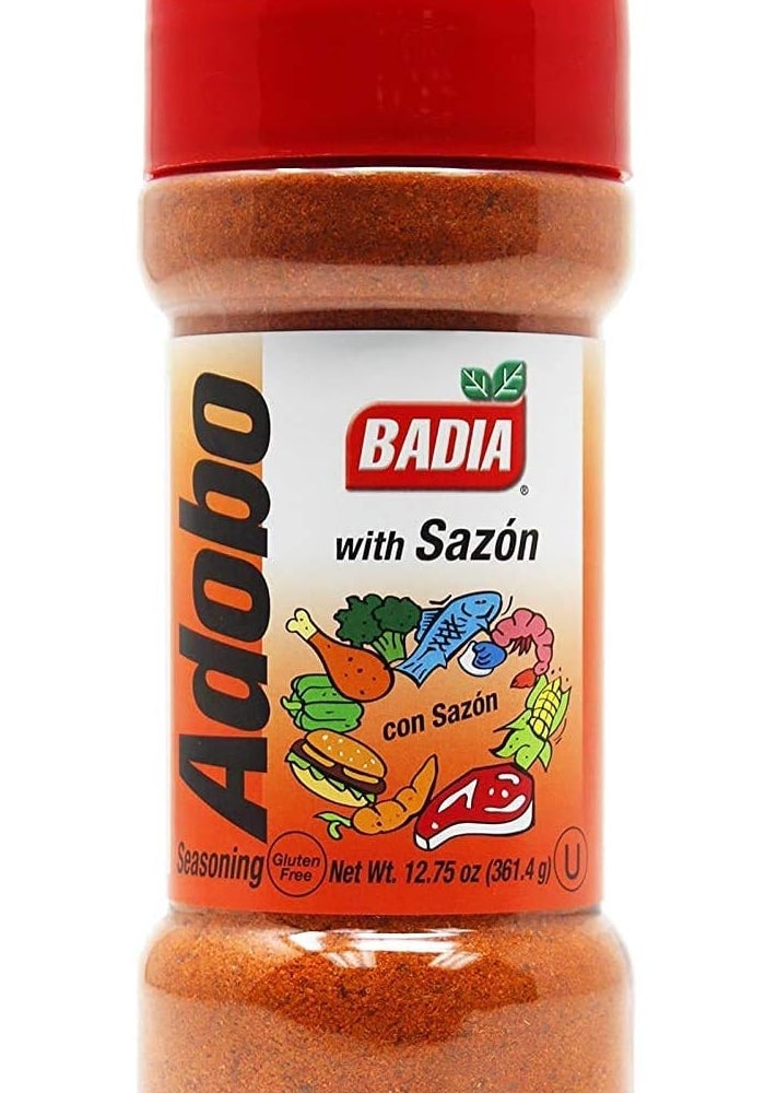 Badia Adobo with Sazon (Adobo con Sazon) All Purpose Seasoning, 12.75 oz - Flavorful Latin Blend for Meats, Rice & Everyday Cooking - Image 2