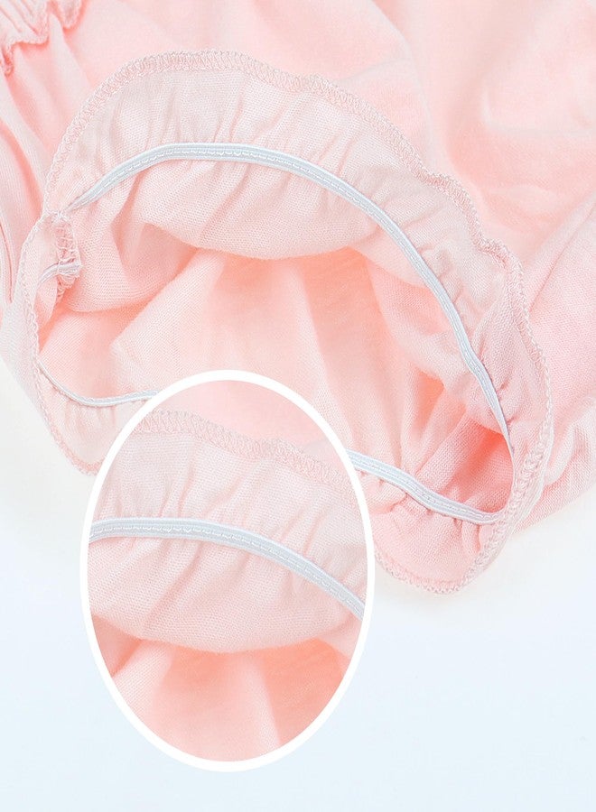 Billion Xin 5 Pcs Baby Bloomers Diaper Cover for Toddler Girls Soft Cotton Shorts Toddler Undies - Image 4