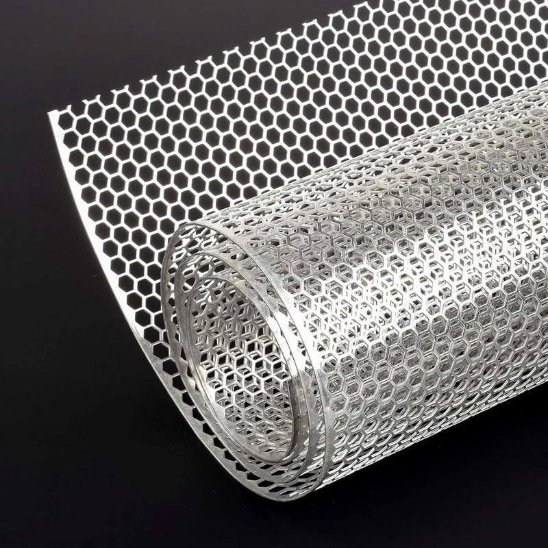 AggAuto 40"x13" Car Grill Mesh - Black Aluminum Alloy Rhombic Hole Bumper Grille Insert, Universal Fit - Image 1