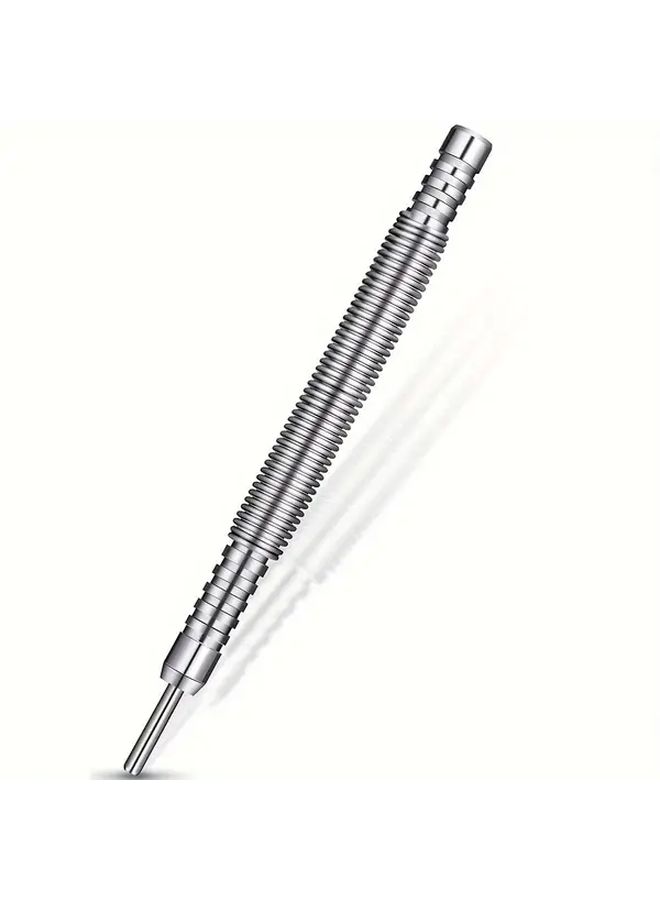 Spring Loaded Dual Head Nail Setter Punch Hammerless High Carbon Steel Tool - Image 3
