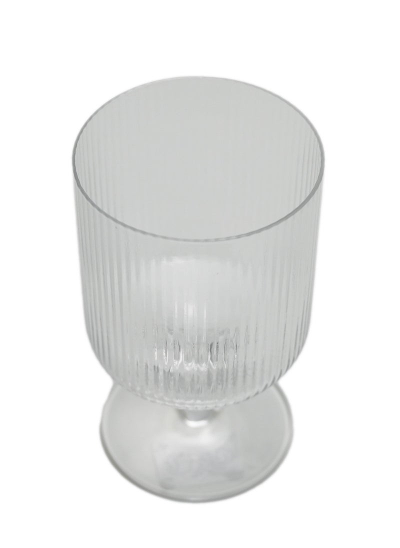 Generic Stem Glass Shaped Stand/ Home Décor Items for Living Room/ Living Room Decoration Items/ Glass for Gifting / Office Desk Accessories/ Shaped Ornaments/ Small Table Glass Décor/ Living Room Decoration  - Image 2