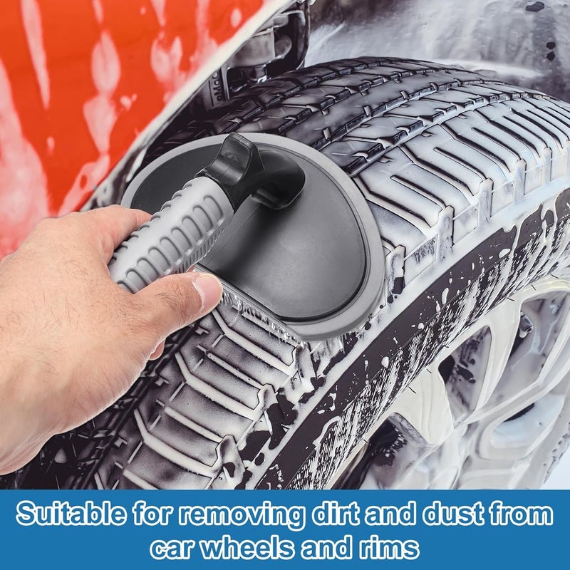 KASTWAVE Wheel & Tire Brush Cleaner with T-Handle for Car Detailing - Image 5
