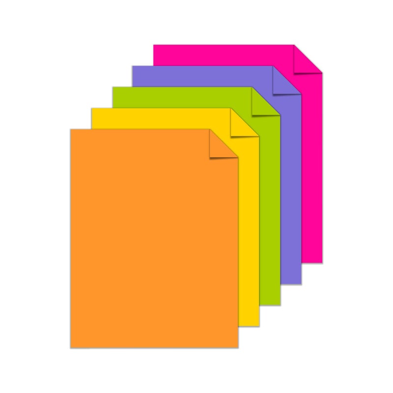 Astrobrights Neenah Astrobrights(R) Bright Color Paper, 8 1/2in. x 11in., 24 Lb, Assorted Colors, Ream Of 500 Sheets, 21289 - Image 2