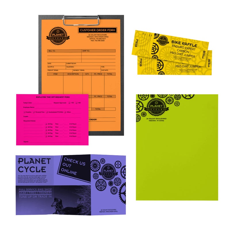 Astrobrights Neenah Astrobrights(R) Bright Color Paper, 8 1/2in. x 11in., 24 Lb, Assorted Colors, Ream Of 500 Sheets, 21289 - Image 4