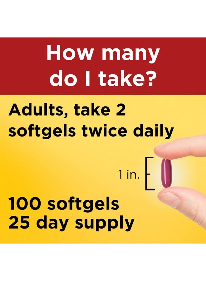 Nature Made CholestOff Plus, Dietary Supplement for Heart Health Support, 100 Softgels, 25 Day Supply - Image 5